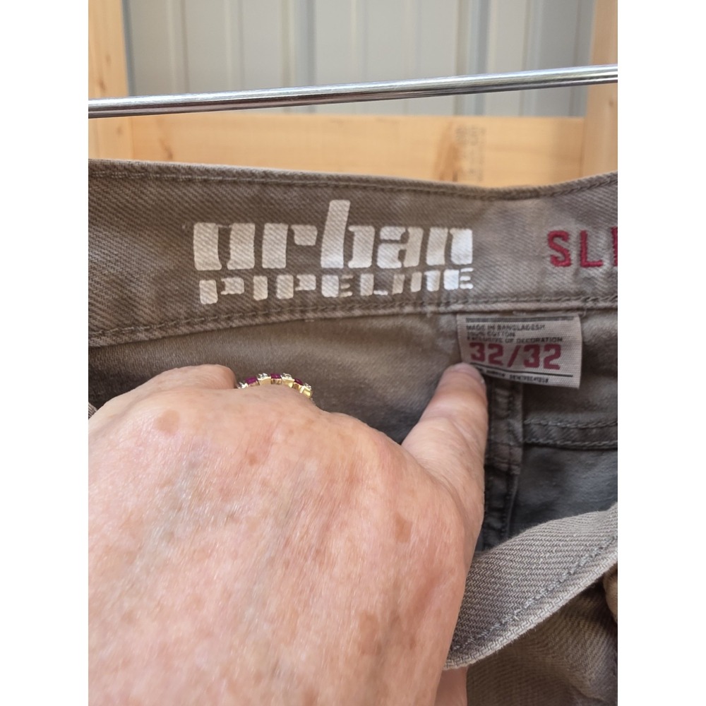Mens Vintage Urban Pipeline. Slim Straight In A Grey Color. Size 32 X32‎